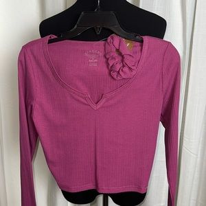 🦋🦋Sundown Splendid Juniors Crop Top With Hair Tie🦋🦋